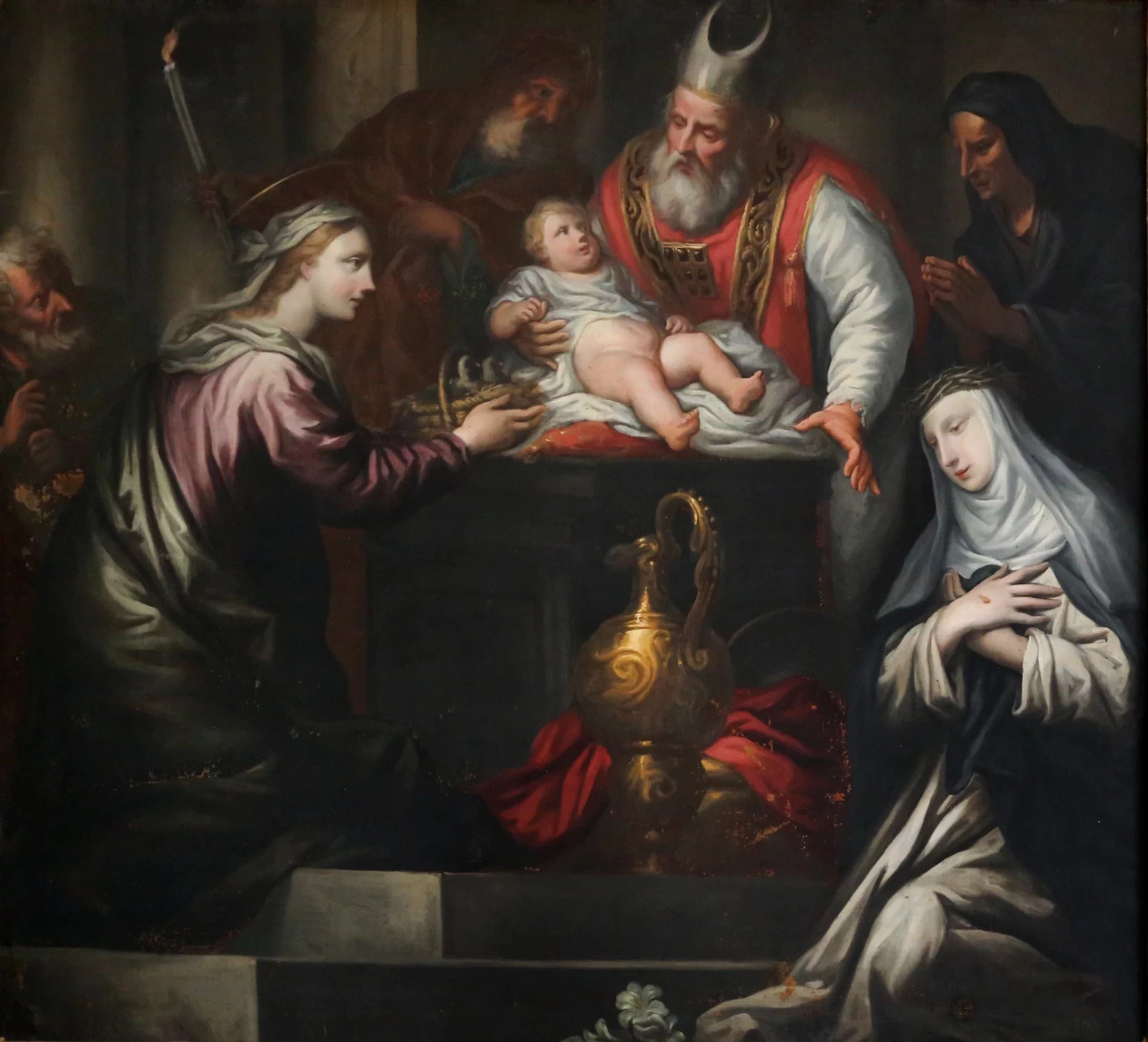 Presentazione di gesù al tempio alla presenza di santa caterina da siena - Basilica di san Domenico, Siena